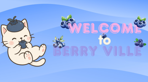 𐔌 🫐 ◠ Berry Ville .ᐟ 🫐 Discord server banner