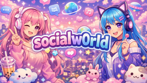 Socialw0rld |• Social • SFW • Active • Fun • Vcs • non Dating • Voice Chat •Nitro •Emotes •Community Discord server banner