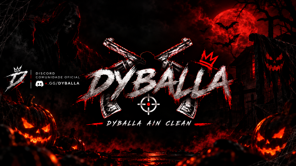 Banner do servidor で.Halloween | Dyballa 🎃