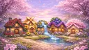 Pink Petals Minecraft server banner
