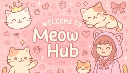 Meowhub | Social • SFW • Active • Guild • Meow • Fun • Nitro • Vc • Comunity Discord server banner