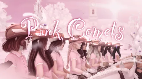 ─ .✦pink comets OS banner