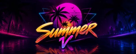Summer V # Soon banner