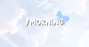 morning banner