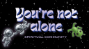 ʏᴏᴜ'ʀᴇ ɴᴏᴛ ᴀʟᴏɴᴇ server banner