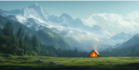 Alpen banner