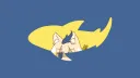 Blåhaj w/ Programmers banner