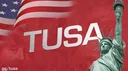 The United States of America banner