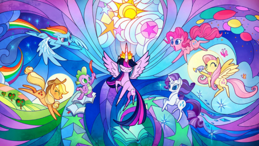 𖤓⋆˖⁺ Ponyville ⁺˖⋆☾ Discord server banner
