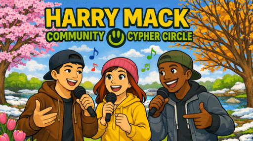 Harry Mack Community Cypher Circle | Freestyle Rap Discord server banner