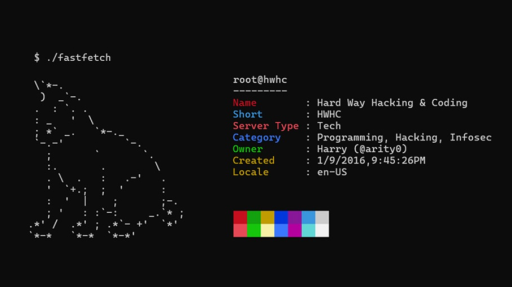 Hard Way Hacking & Coding Discord server banner