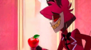 𐔌       🍎      #hazbinapple    ┊      + helluvanika       𐦯 server banner
