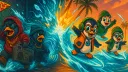 Puff & Pudge Penguins banner