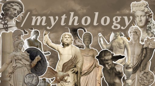 𝓕𝓻𝓮𝓪𝓴𝔂 𝓖𝓻𝓮𝓮𝓴𝔂𝓼 ◟ ͜𓏴 /mythology Discord server banner