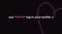 NSFW World | #NSFW Tag banner