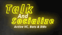 🌸Talk & Socialize 🌸 • DMs • Social • Bots • Gaming • 1:1 Ratio Discord server banner