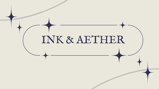 ⊹˚₊‧ ink & aether┊bookish realm ‧₊˚⊹ Discord server banner