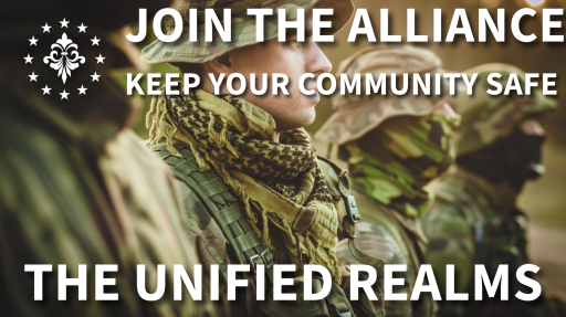 𝐔𝐍𝐈𝐅𝐈𝐄𝐃 𝐑𝐄𝐀𝐋𝐌𝐒 Discord server banner