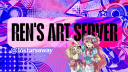Ren’s Art Server  ⭑.ᐟ 🍥 Drawing/Chatting Social Memes Community Discord server banner