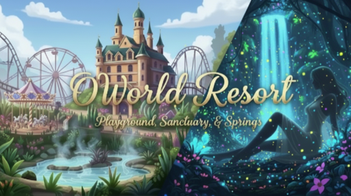 🎡 𝑂𝑊𝑜𝑟𝑙𝑑 𝑅𝑒𝑠𝑜𝑟𝑡 🎢 ¨•.¸¸ Discord server banner