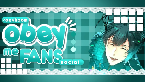 ◠◠ obey me fans ₊ /devildom ﹒⟢ Discord server banner