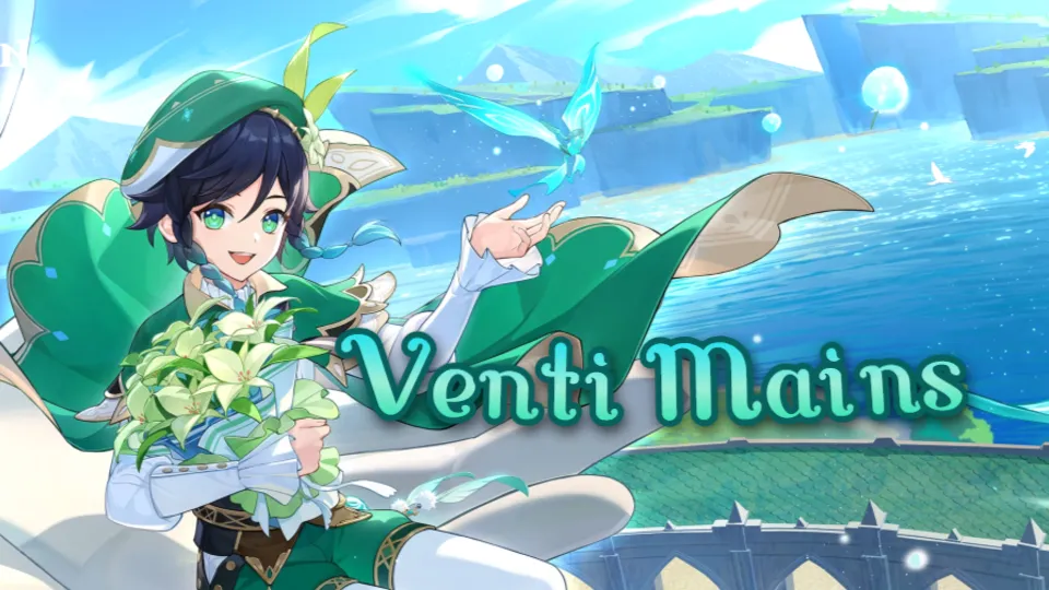 Venti Mains🍃 Discord server banner