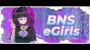 BNS E-Girl | Active VC Discord * SFW * Anime * Chill * Social * Emojis * VC * egirl * 100+ GUILD TAG Discord server banner