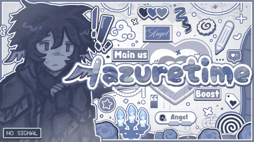͜𓏼˚𓏫﹒🪽 ﹒ ノazuretime﹒ ⑅ 𓏼 ͡ ֪﹒ Discord server banner