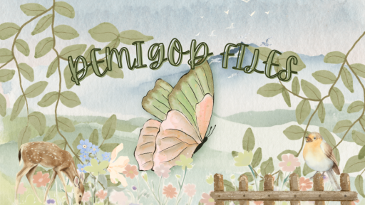 ︵ ⟢ demigod files ◌Ⳋ𝅄 Discord server banner