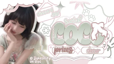 ꒰১ /coco . ♡ giveαwαys. sociαl. stox. decor. banner