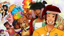 🌈  ୨୧﹒ pride monkies  !! ﹒ ꒱ banner
