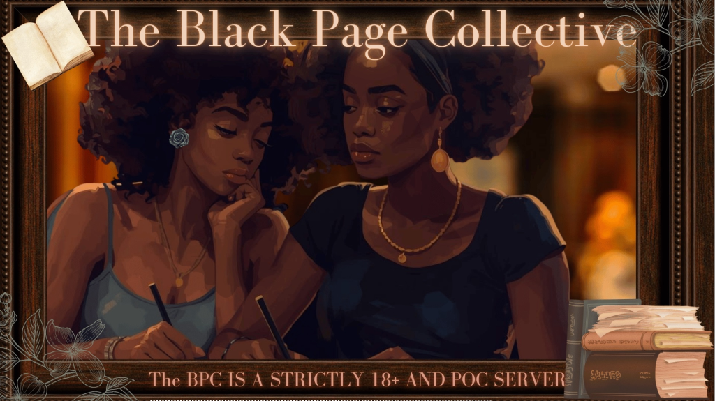 The Black Page Collective (BPC) Discord server banner