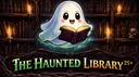 The Haunted Library ²⁵⁺ server banner