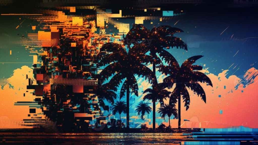 Pixelated Paradise 21+ Discord server banner