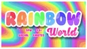 Rainbow World ⸝⸝ ⟡ emotes . social . tag Discord server banner