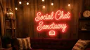 𝐒ᴏᴄɪᴀʟ 𝐂ʜᴀᴛ 𝐒ᴀɴᴄᴛᴜᴀʀʏ Discord server banner