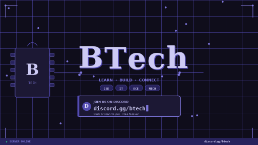 Btech™ Discord server banner
