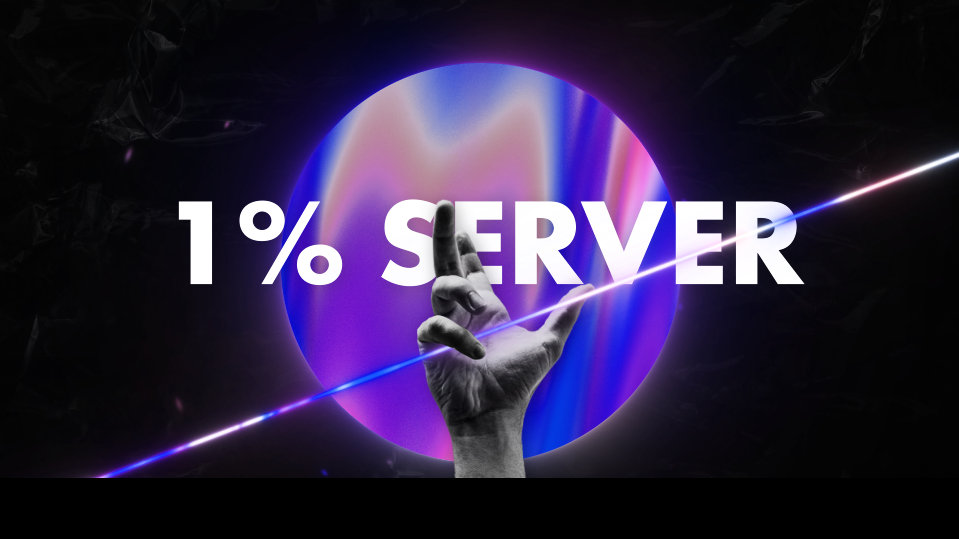 1% Discord server banner
