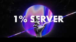 1% server banner