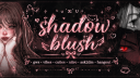 U´ᴥ`U ·–· sнα∂σw ɓℓυsн ˚ ♡ ˚₊‧꒰ა໒꒱ ‧₊˚ • gws • vibes • cuties • nitro • ask2dm • hangout 🎀 server banner