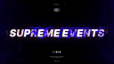Supreme Events Banner
