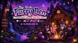 The Furry Den server banner