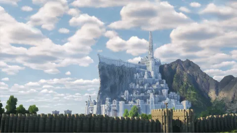 Minecraft Middle Earth banner