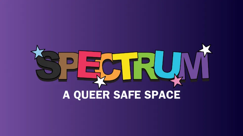 Spooktrum - a queer safe space Discord listing banner