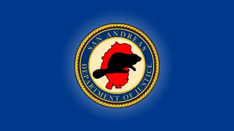 San Andreas Department of Justice banner