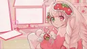 ₊˚⊹໒`🍓`୧𓂃 strawberry field banner
