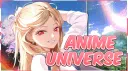 Anime Universe • Social • Art • Meme • Gaming • Fun • Chill • Kpop Discord server banner