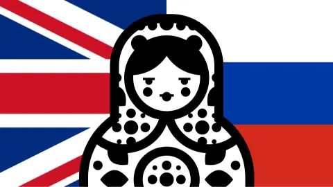 Learn Russian and English banner