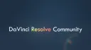 DaVinci Resolve Community banner
