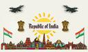 REPUBLIC OF INDIA  भारत गणराज्य Banner